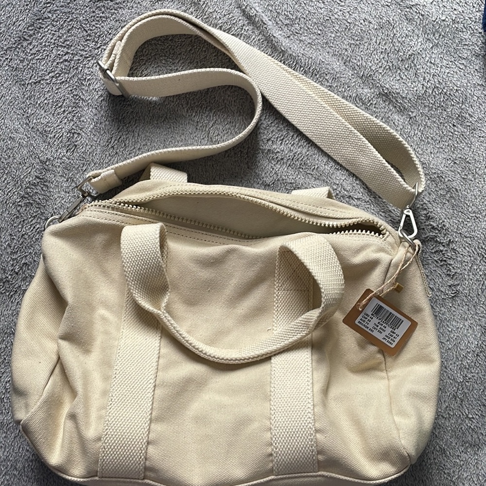 SOLD - Brandy Melville mini canvas duffle bag